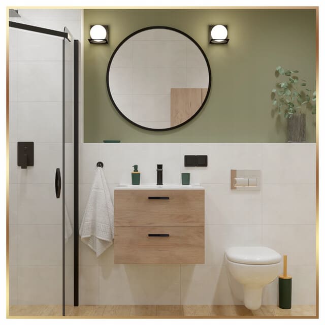 Praktyczne rozwiązania do małej łazienki – szafka łazienkowa z umywalką